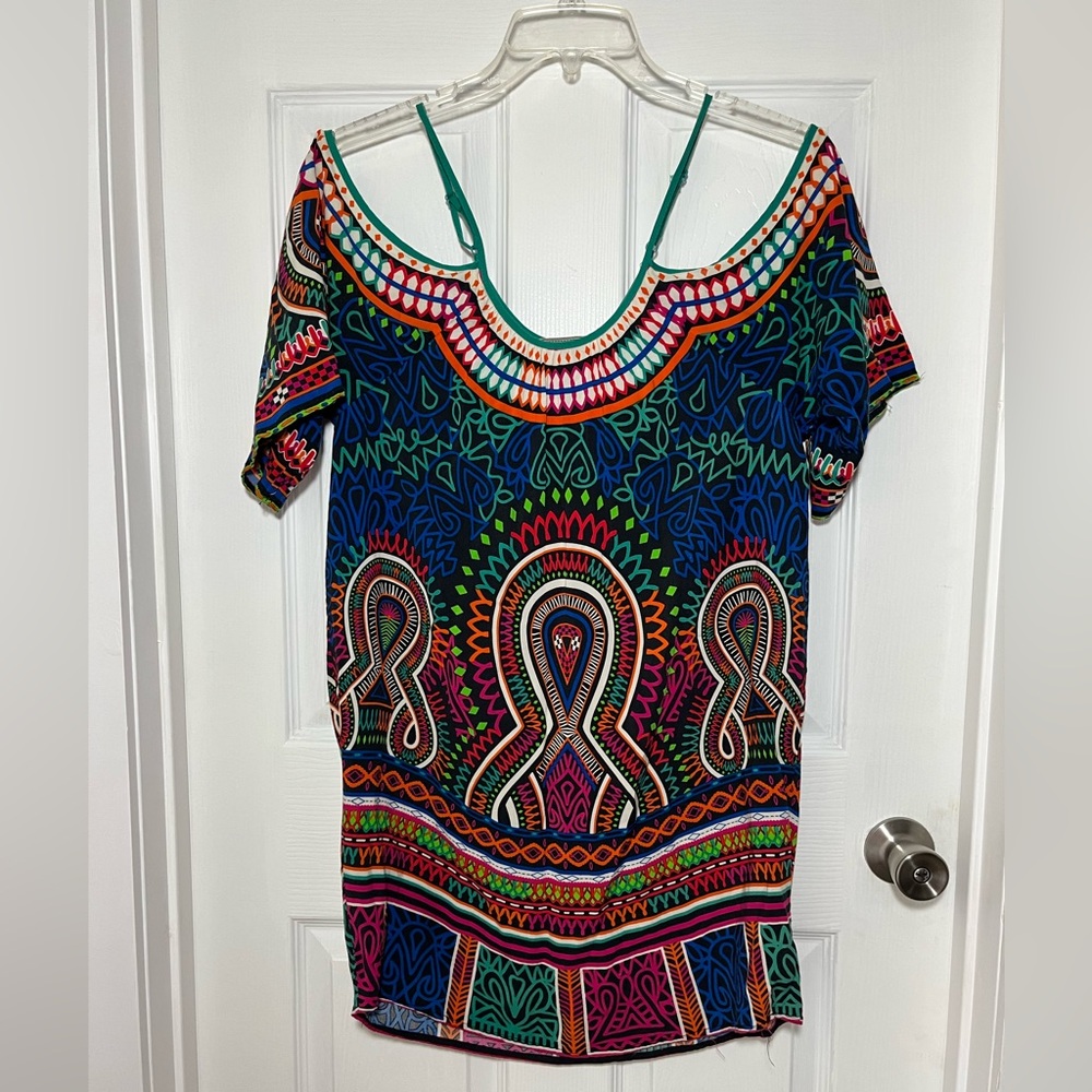 Flying Tomato Multicolor Boho Tunic Top/Dress